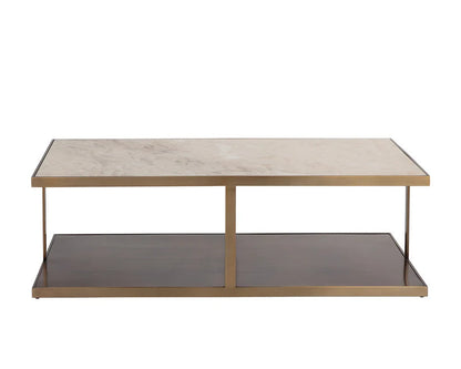 SUNPAN Kamali Coffee Table Marble  Antique Gold Base