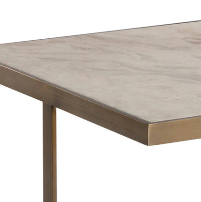 SUNPAN Kamali Coffee Table Marble  Antique Gold Base