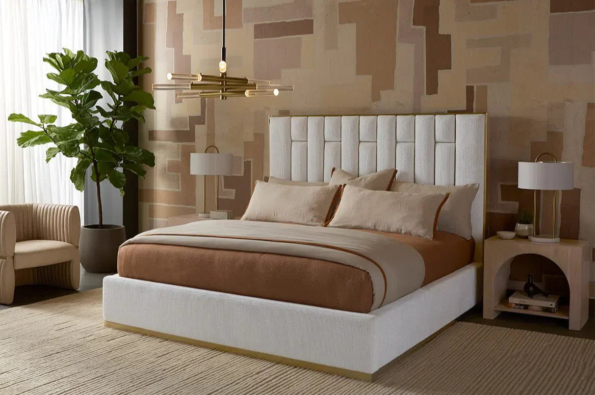 Modern Elegance Nemu Bed King Size With Gold Base