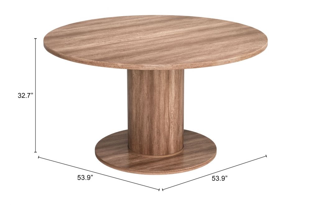 Vault 2 in 1 Wood Brown Round Table