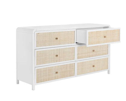 Tierra Wooden Rattan Stylish Dresser