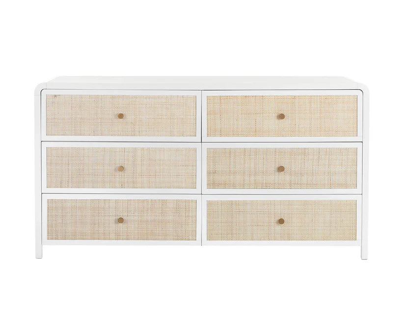 Tierra Wooden Rattan Stylish Dresser