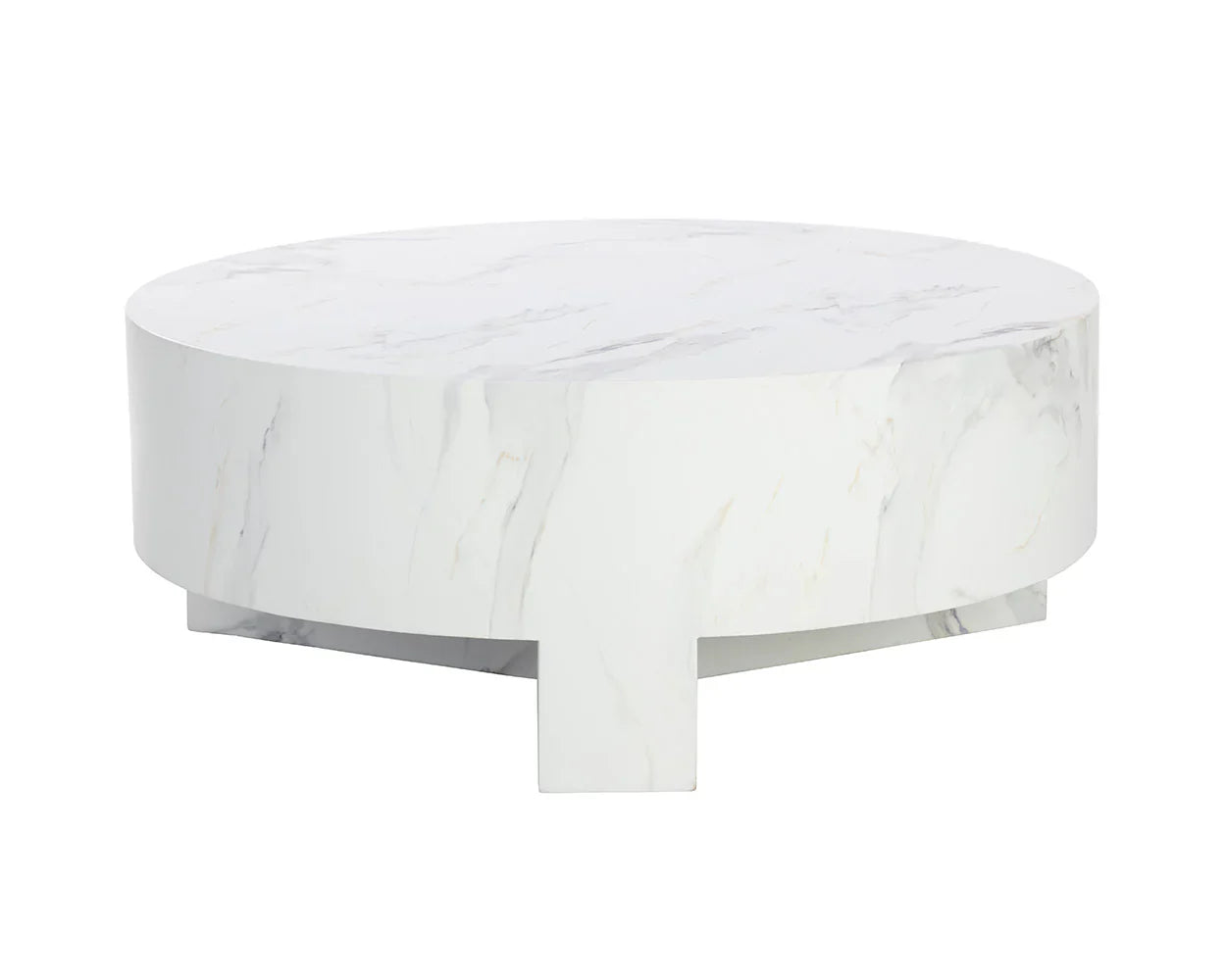 Mirella Coffee Table With White Marble