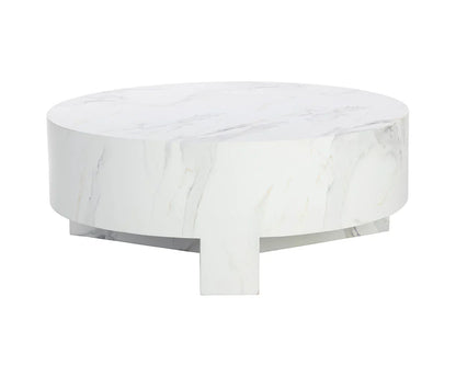 Mirella Coffee Table With White Marble