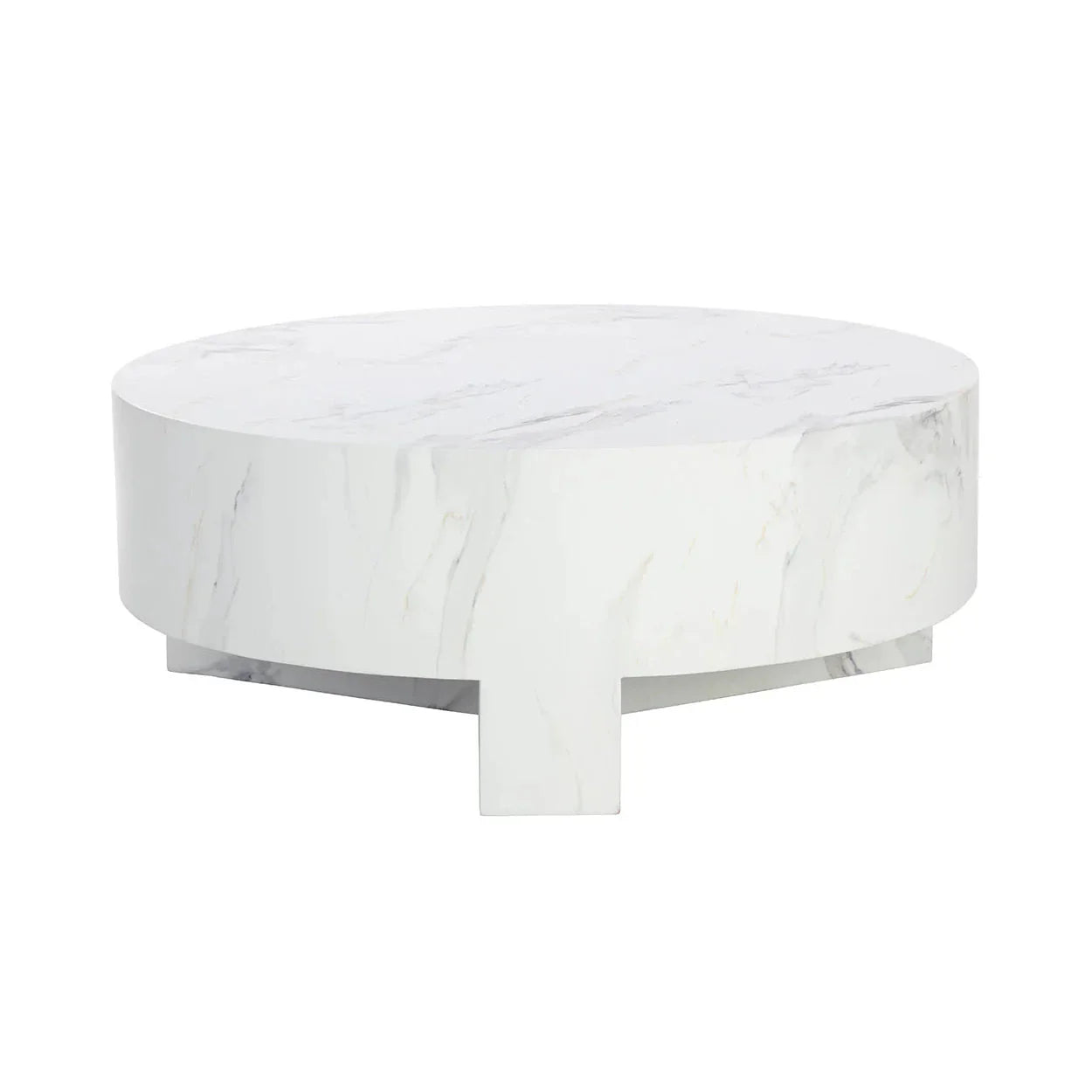 Mirella Coffee Table With White Marble Finish