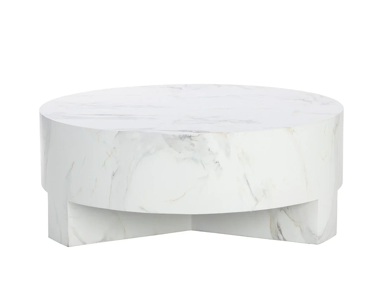Mirella Coffee Table With White Marble