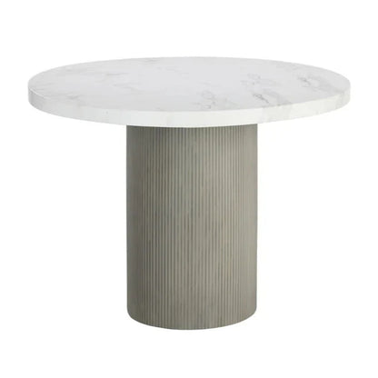 SUNPAN Nicolette Concrete Outdoor Round Dining Table