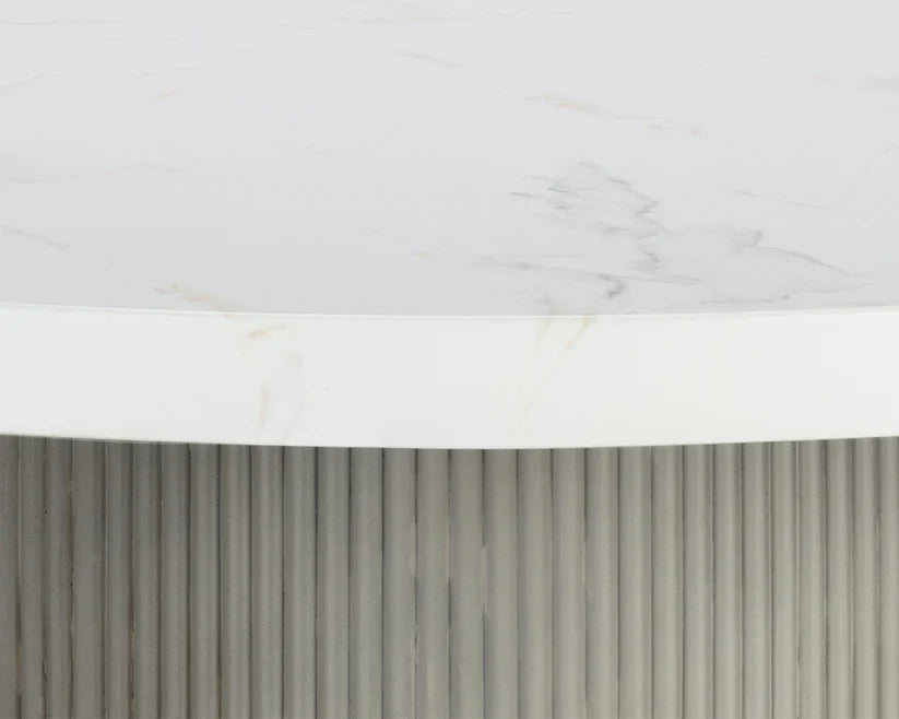 SUNPAN Nicolette Concrete Outdoor Round Dining Table