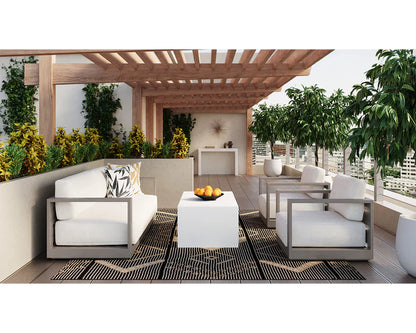 Tavira Fabric Contemporary Outdoor Armchair