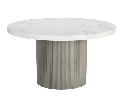 SUNPAN Nicolette Concrete Outdoor Round Dining Table