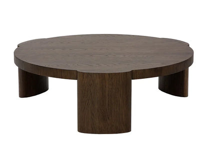 Alouette Wooden Round Coffee Table