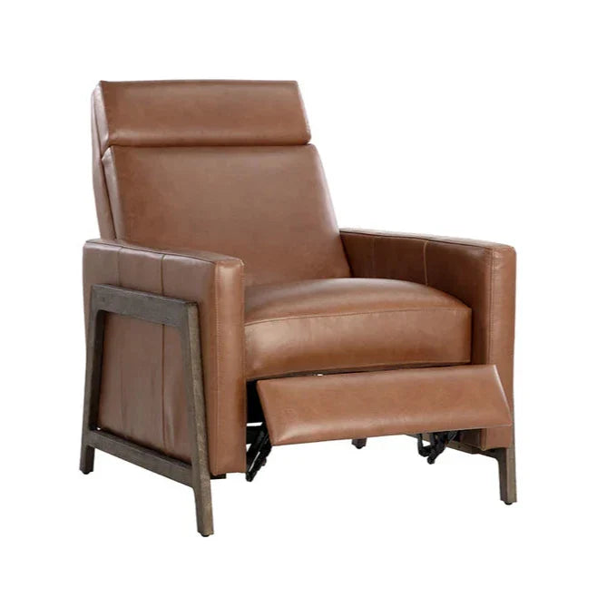 Brandon Recliner Shalimar Tobacco Leather Modern Chair