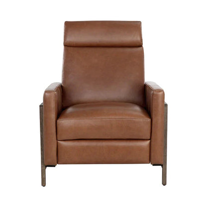 Brandon Recliner Shalimar Tobacco Leather Modern Chair