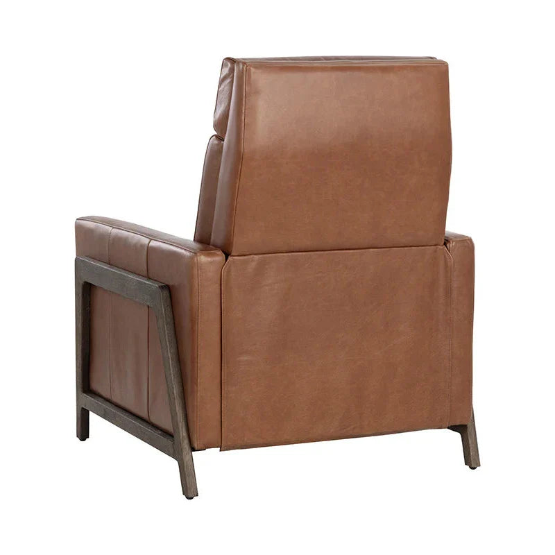 Brandon Recliner Shalimar Tobacco Leather Modern Chair