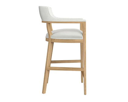 Brylea Leather Upholstered Modern Barstool