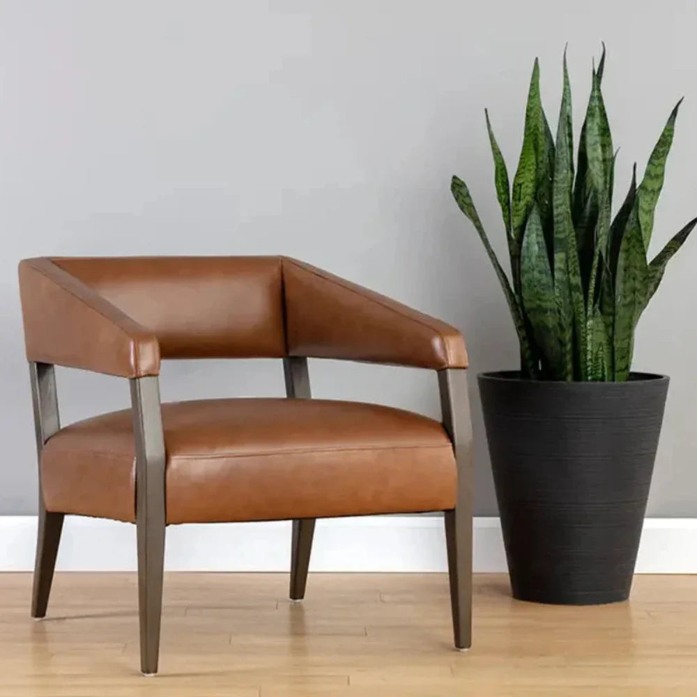SUNPAN Carlyle Leather Lounge Chair