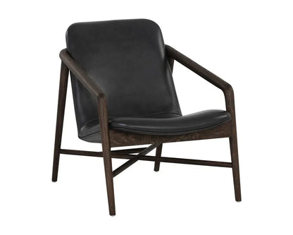 Cinelli Leather Upholstered Lounge Chair