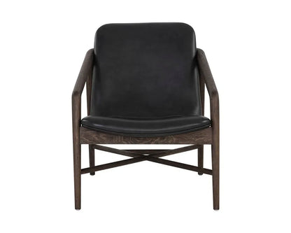 Cinelli Leather Upholstered Lounge Chair