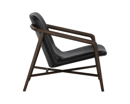 Cinelli Leather Upholstered Lounge Chair