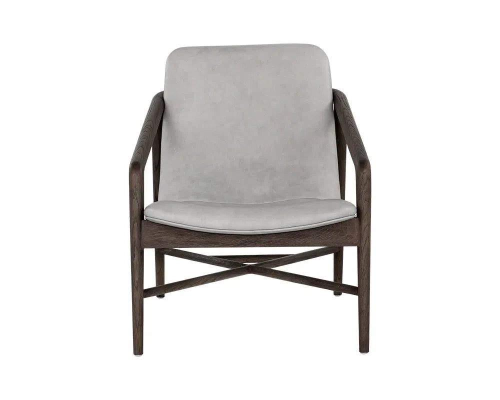 Cinelli Leather Upholstered Lounge Chair