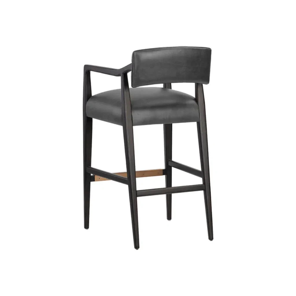 Keagan Leather Upholstered Barstool