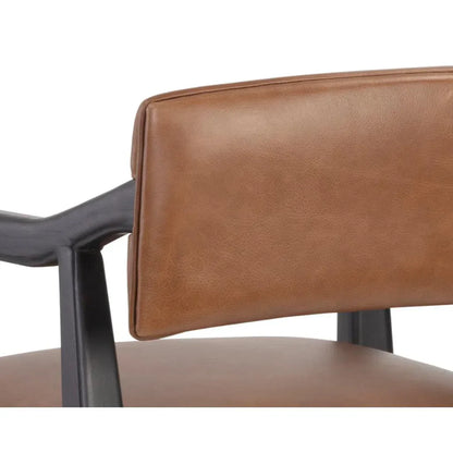 Keagan Leather Upholstered Barstool