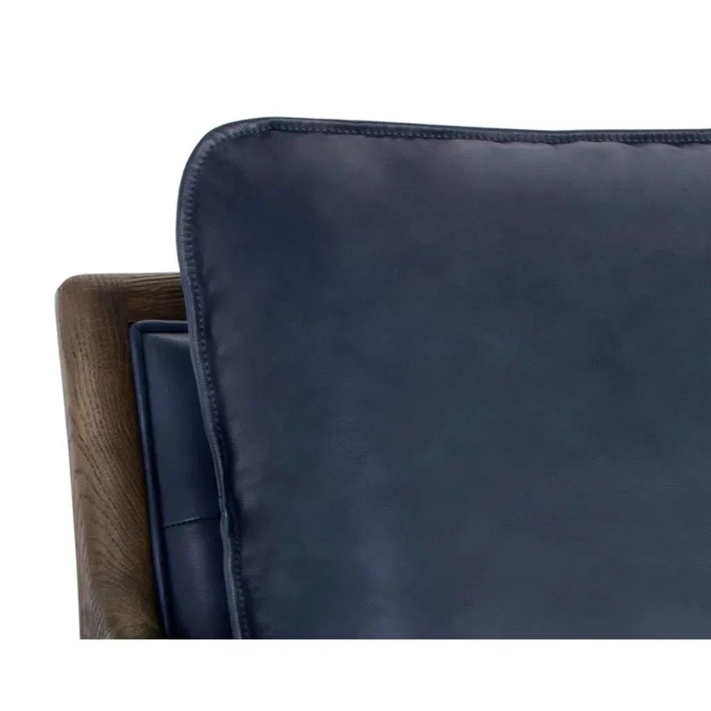 Mauti Leather Upholstered Modern Armchair