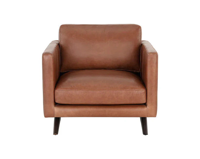 Rogers Leather Upholstered Stylish Armchair