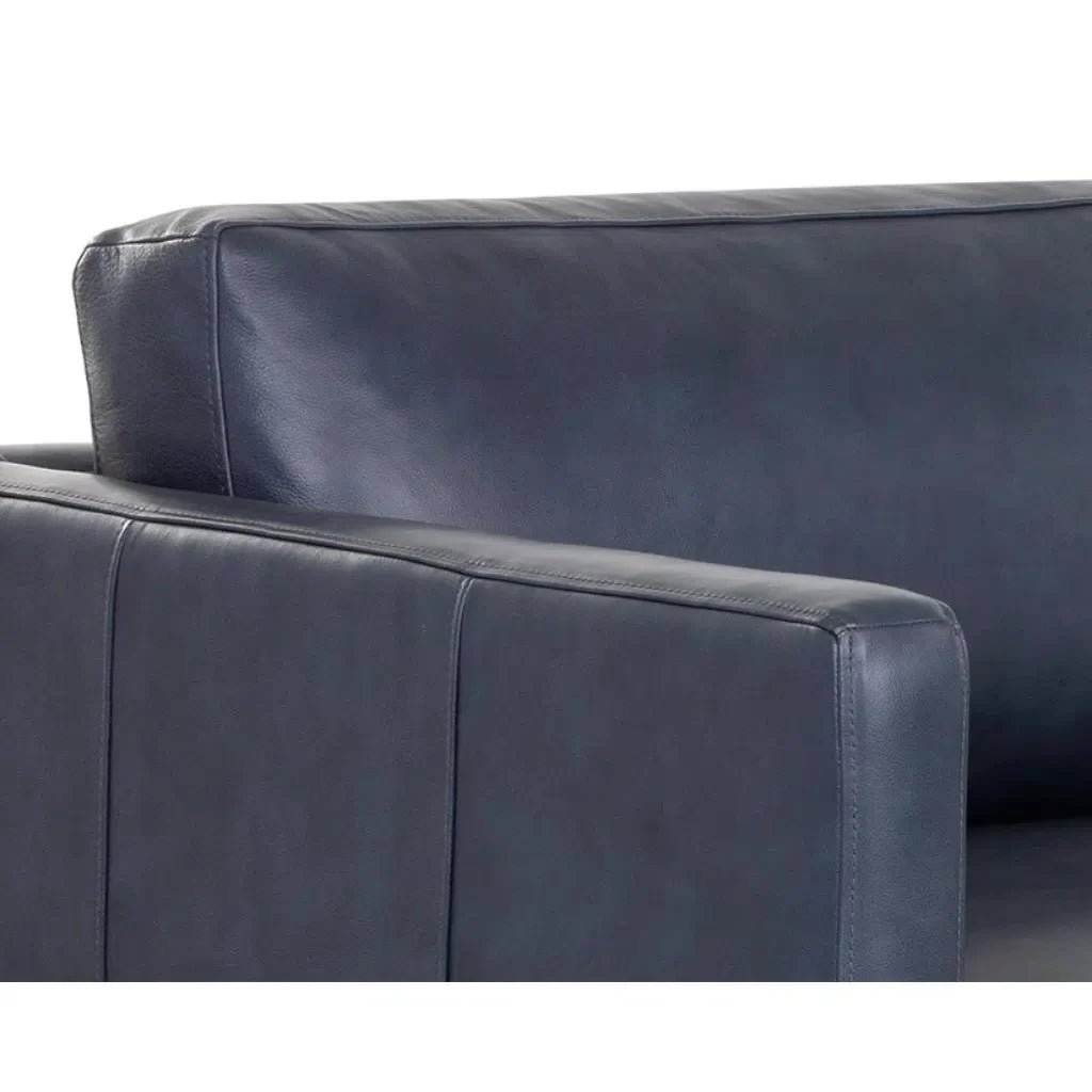 Rogers Leather Upholstered Stylish Sofa