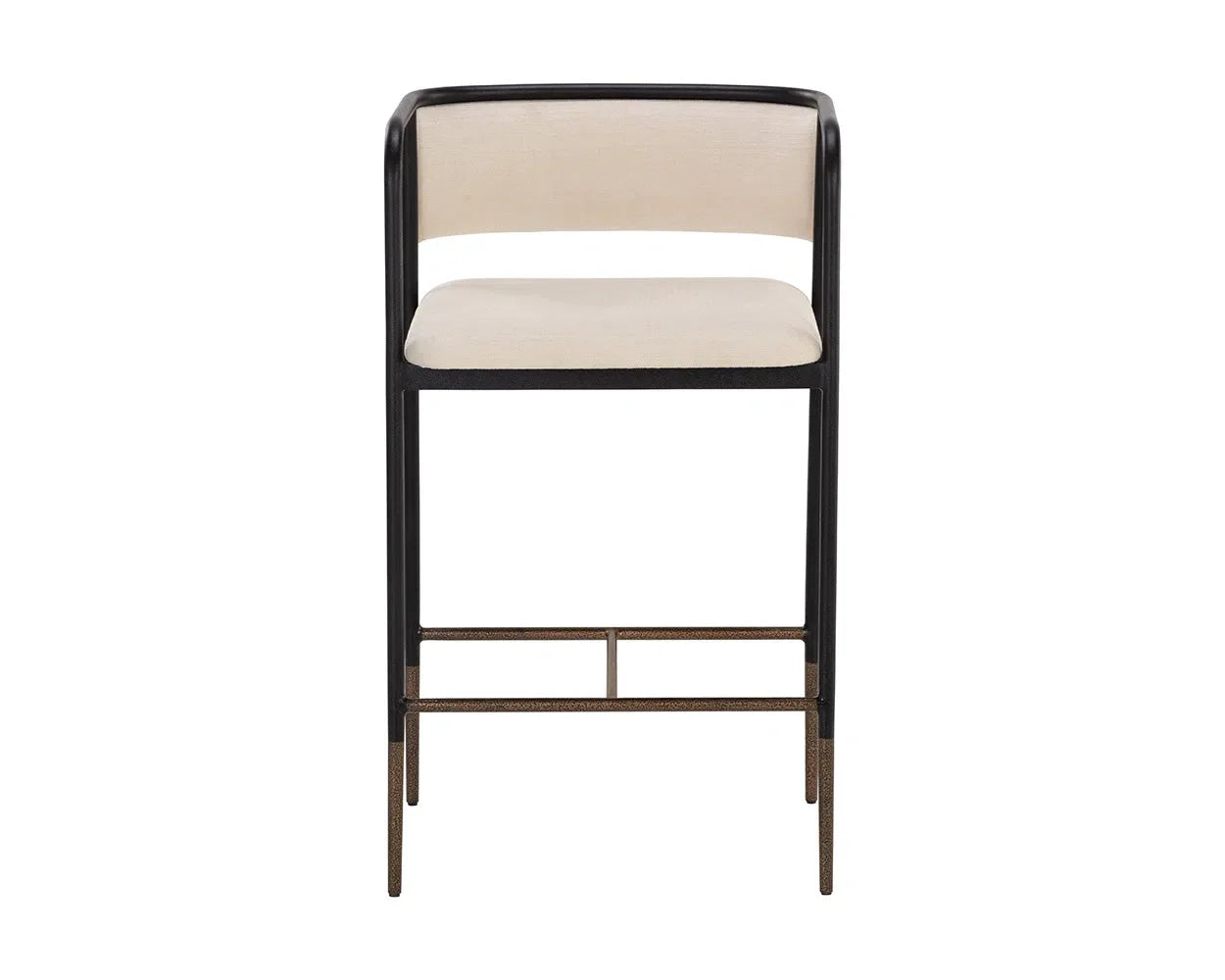 Brenan Leather Upholstered Elegant Counter Stool