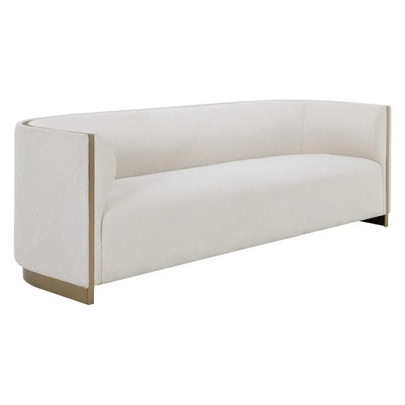 Larron Sofa Rhea Light Barley - Gold Trim