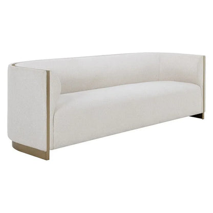 Larron Sofa Rhea Light Barley - Gold Trim