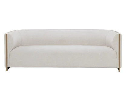 Larron Sofa Rhea Light Barley - Gold Trim