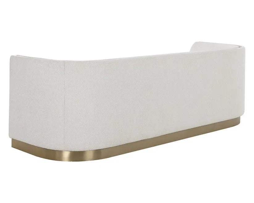 Larron Sofa Rhea Light Barley - Gold Trim