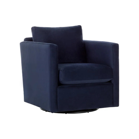 Georgie Fabric Swivel Lounge Chair