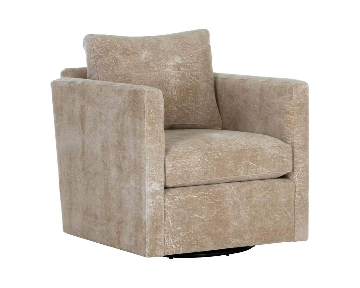 Georgie Fabric Swivel Lounge Chair