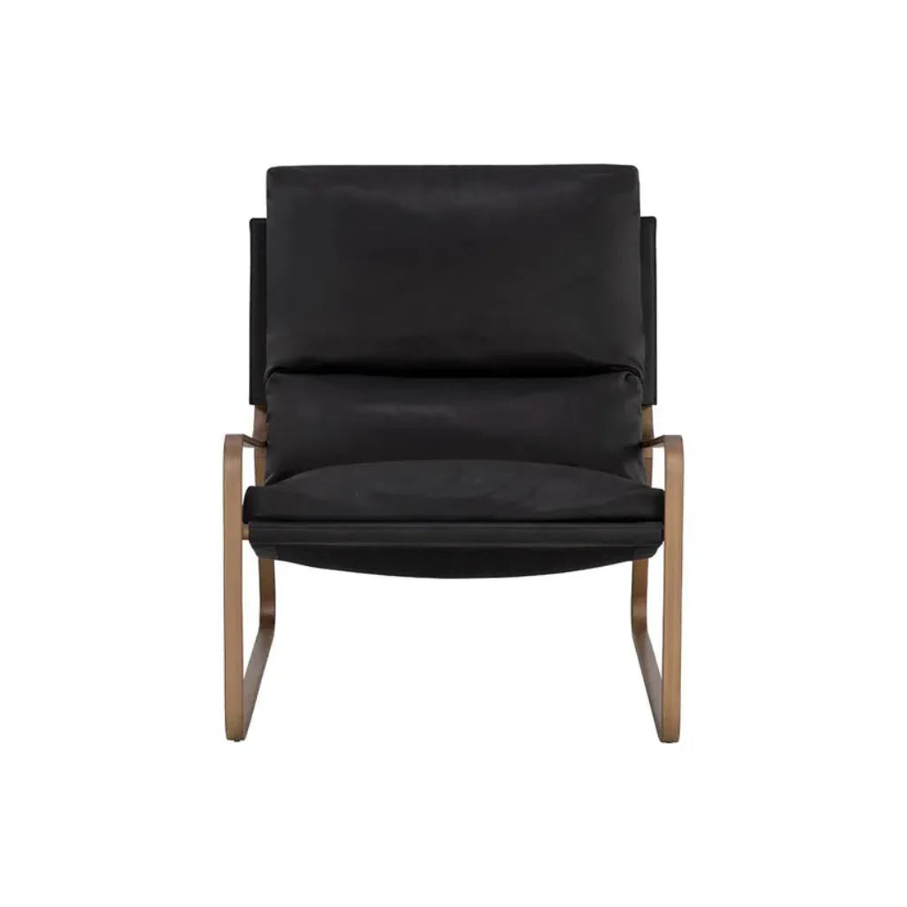 Zancor Leather Upholstered Lounge Chair