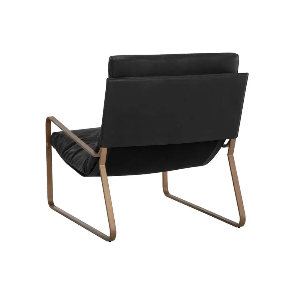 Zancor Leather Upholstered Lounge Chair