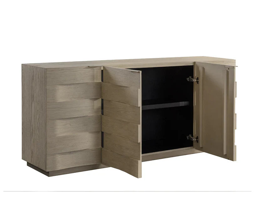 Hoyos Sideboard With Soft Closing Drawers And Brass Handles