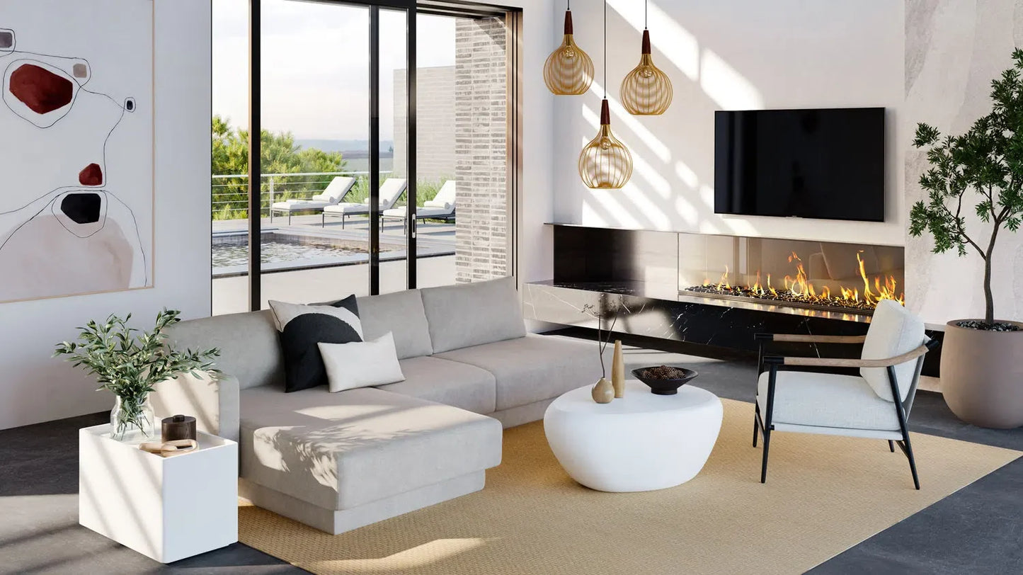 SUNPAN Corvo Concrete Outdoor Geometric Coffee Table