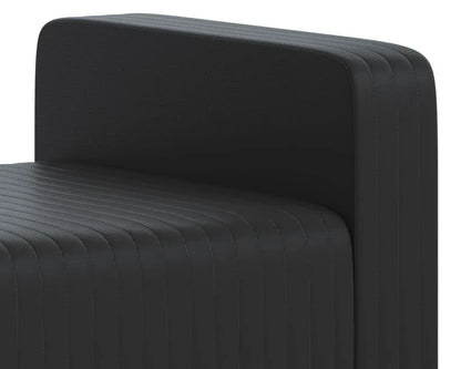 Odette Leather Upholstered Backless Bench