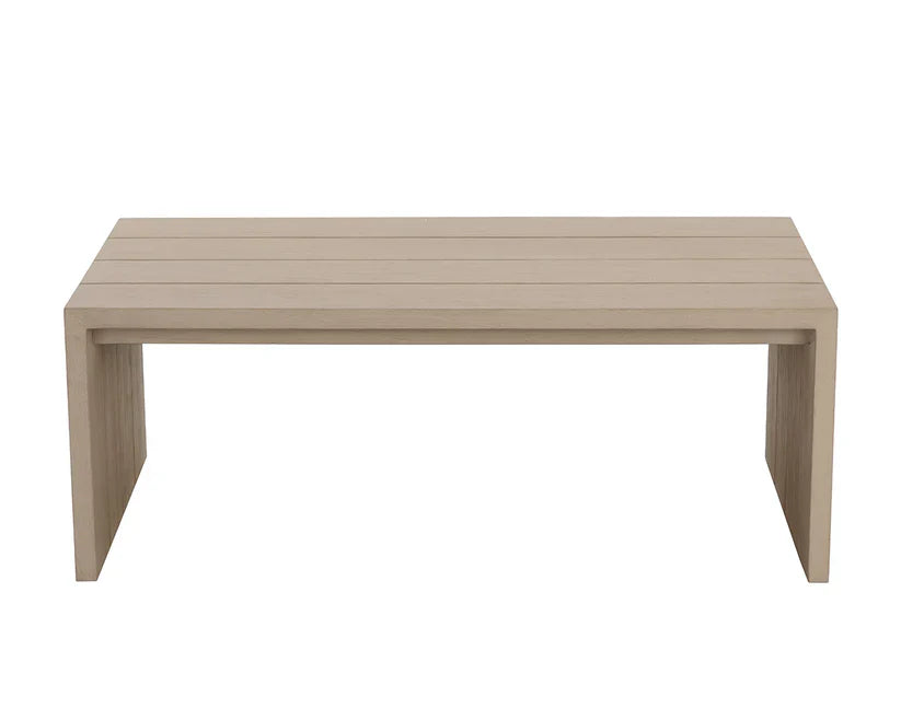 Viga Wooden Outdoor Rectangular Coffee Table