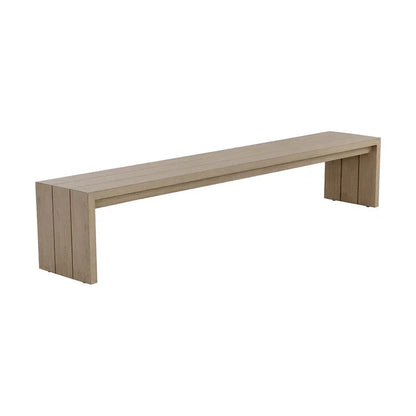 Viga Wooden Outdoor Backless Bench