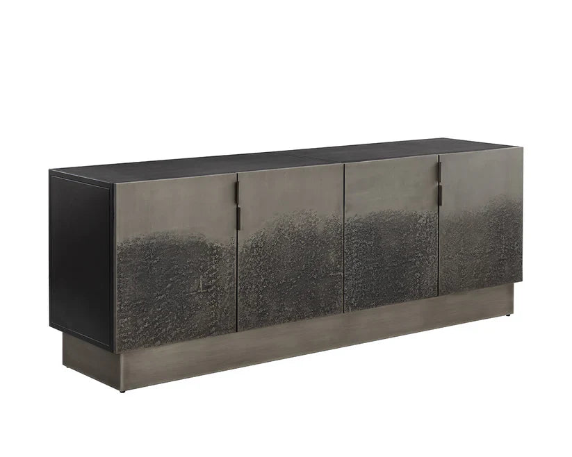 Caddo Sideboard With Antique Nickel Doors And Iron Frame