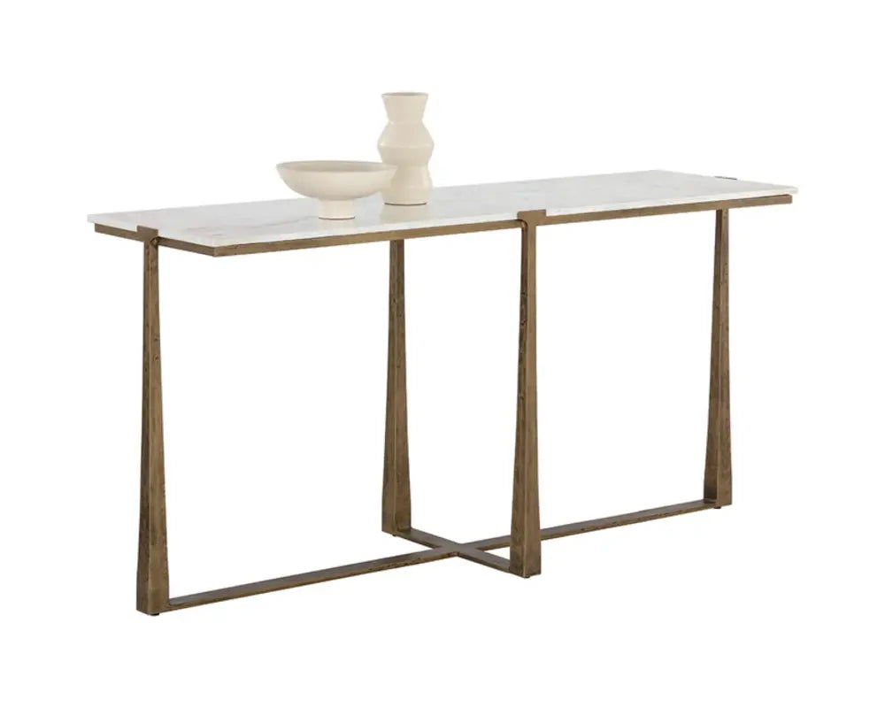 SUNPAN Cowell Marble Top Sofa Table