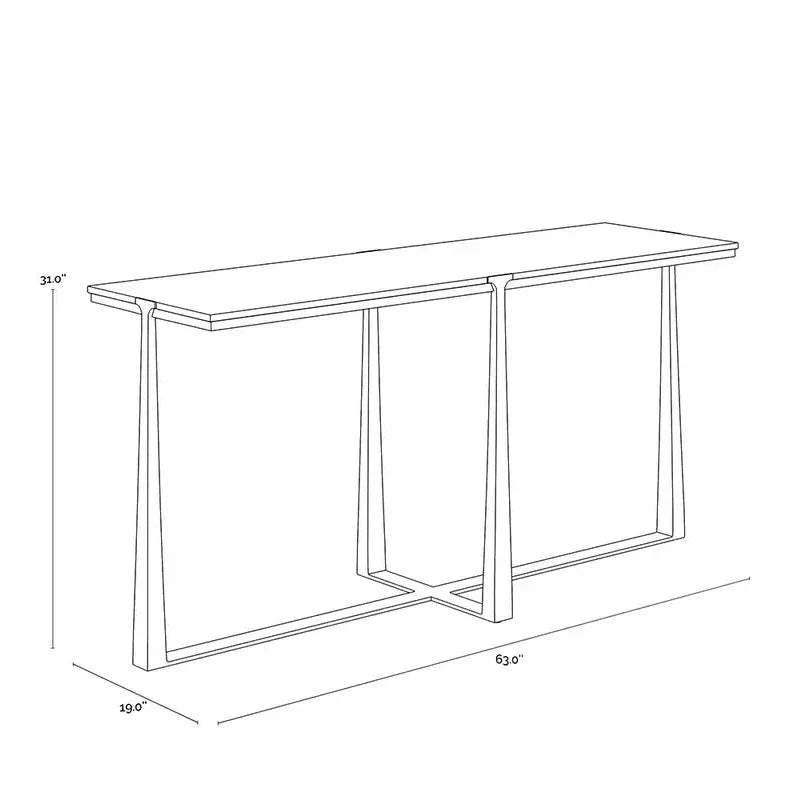 SUNPAN Cowell Marble Top Sofa Table