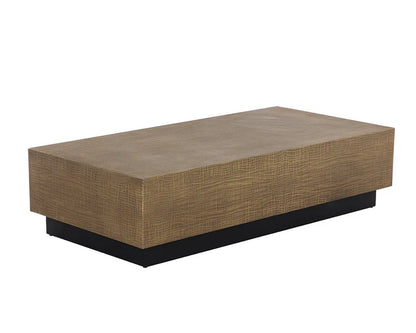 SUNPAN Albans Coffee Table With Brass & Etched Top