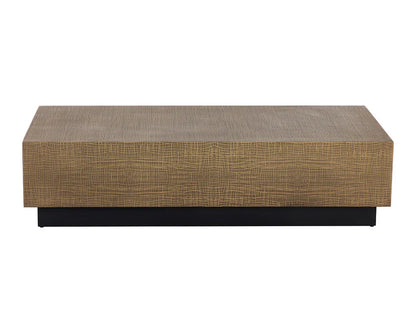SUNPAN Albans Coffee Table With Brass & Etched Top