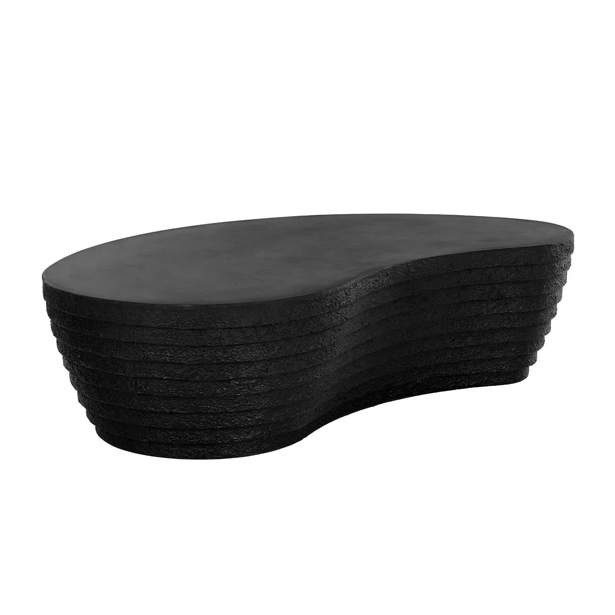 Mojave Coffee Table Concrete Black Contemporary Outdoor