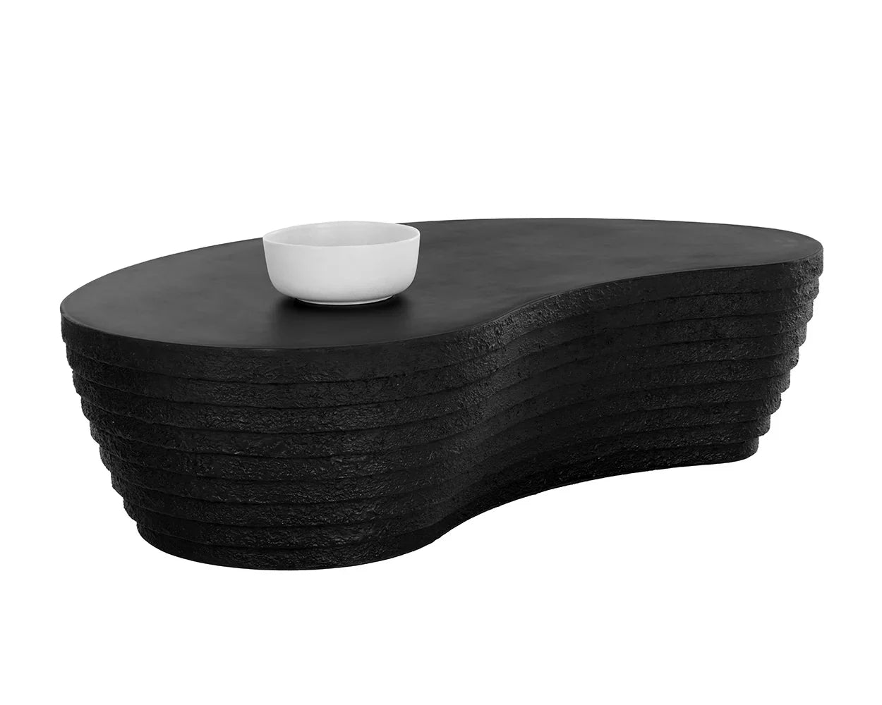 Mojave Coffee Table Concrete Black Contemporary Outdoor